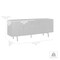 Armen Living Holland 4 Door Sideboard Buffet in Black Brushed Oak Wood LCHNBUBLK - alternate 2